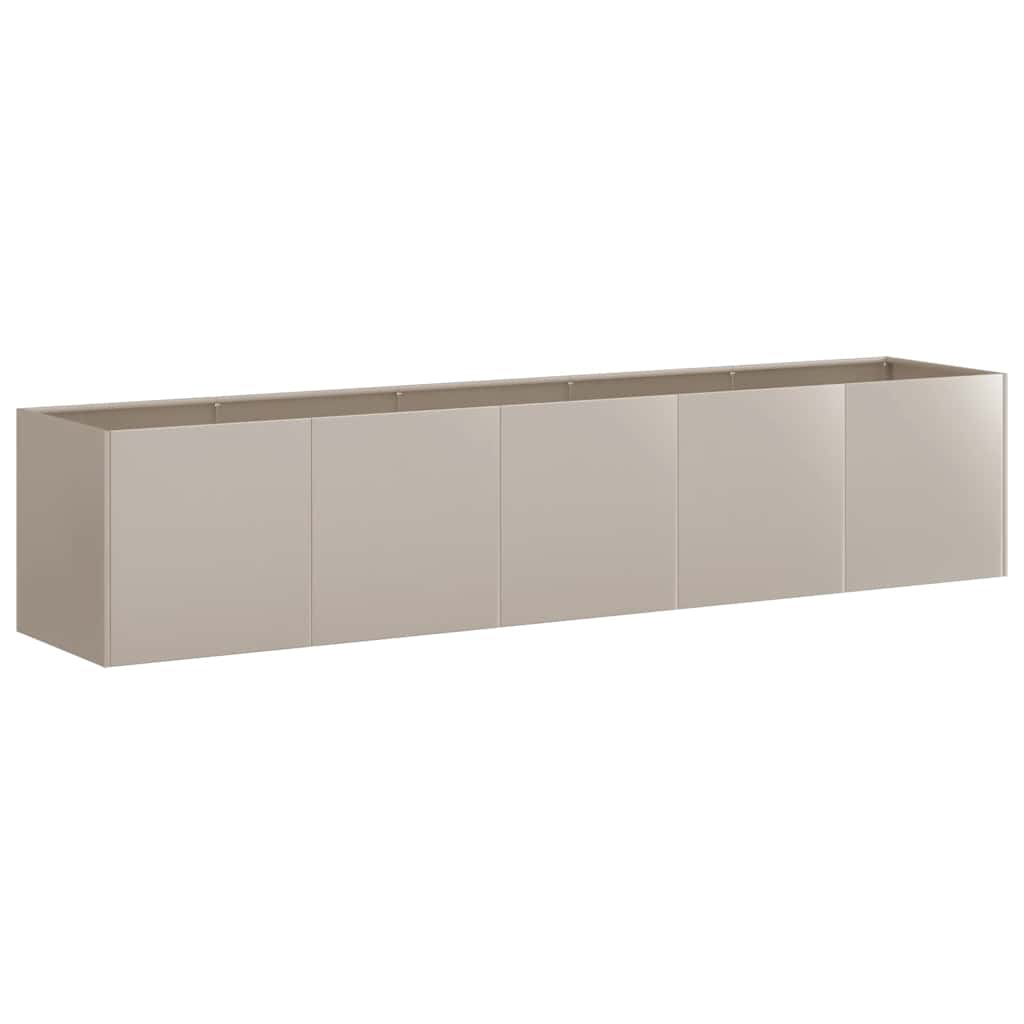 Weathering Steel Planter 200x40cm Raised Garden Bed | HomeAndLiving