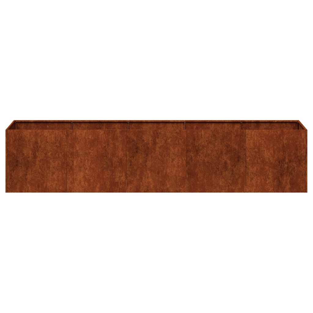 Weathering Steel Planter 200x40cm Raised Garden Bed | HomeAndLiving