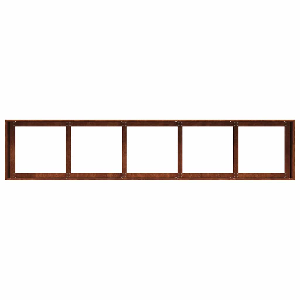 Weathering Steel Planter 200x40cm Raised Garden Bed | HomeAndLiving