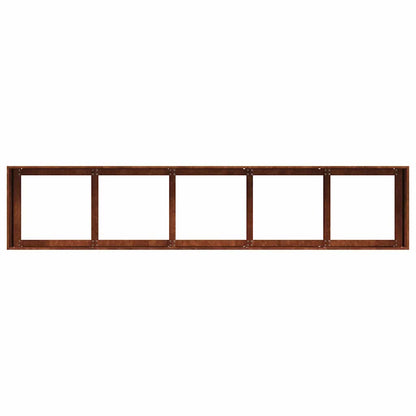 Weathering Steel Planter 200x40cm Raised Garden Bed | HomeAndLiving