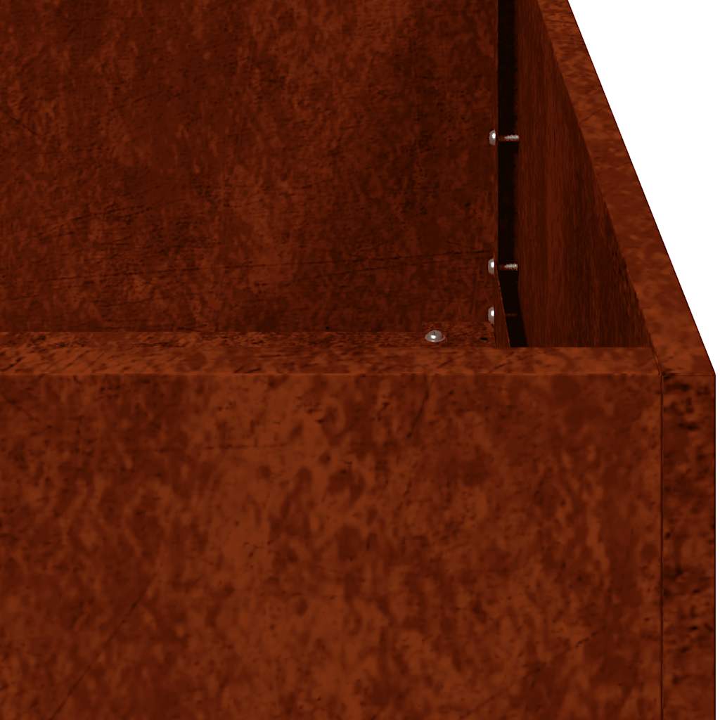 Weathering Steel Planter 200x40cm Raised Garden Bed | HomeAndLiving