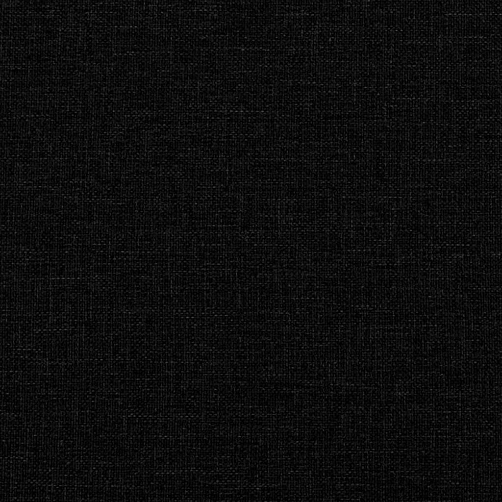 Loveseat Sofa Black 120 cm Fabric