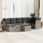 Garden Sofa Set with Cushions Modular Sofa 8 Piece Grey Poly Rattan - Versatile and Stylish