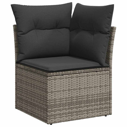 Garden Sofa Set with Cushions Modular Sofa 7 Piece Grey Poly Rattan - Versatile and Stylish