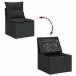 Garden Sofa Set with Cushions Modular Sofa 6 Pcs - Relax in Style
