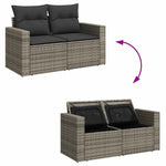 7 Piece Garden Sofa Set with Cushions- Sleek & Functional