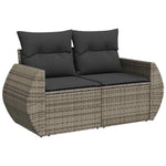 Garden Sofa Set with Cushions Modular Sofa 5 Piece Grey Poly Rattan - Elegant & Versatile