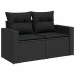 7 Piece Garden Sofa Set with Cushions Poly Rattan - Stylish & Versatile