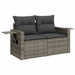 Garden Sofa Set with Cushions Modular Sofa 11 Piece Beige Poly Rattan - Stylish & Durable