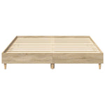 Queen Bed Frame Sonoma Oak Engineered Wood | HomeAndLiving