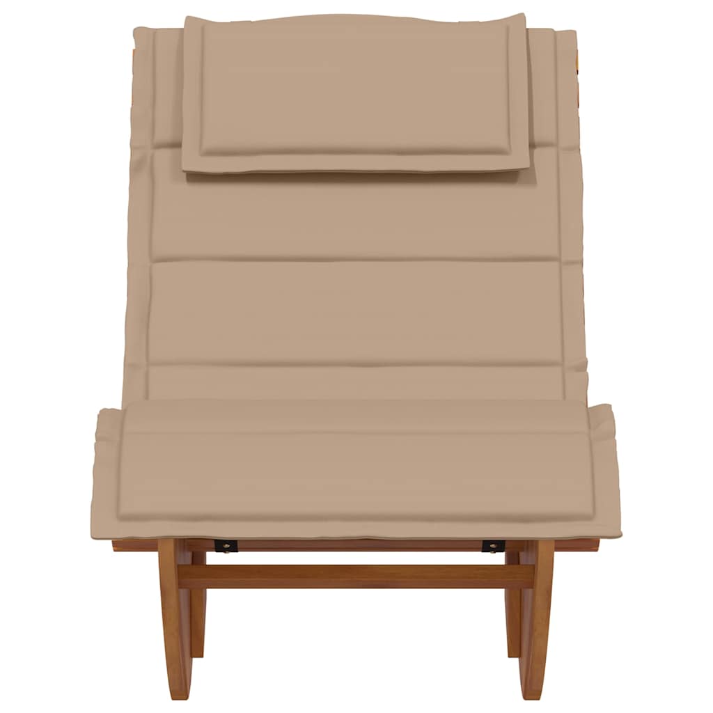 Durable Rocking Sun Lounger with Cushion Living Space Upgrade Patio Relax 
