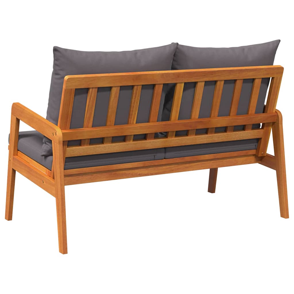 Contemporary Garden Bench with Cushion Oil Home Decor Accent Urban Style 