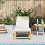 Minimalist Sun Lounger with Cushions 55x199x30 Daily Living Essential Summer