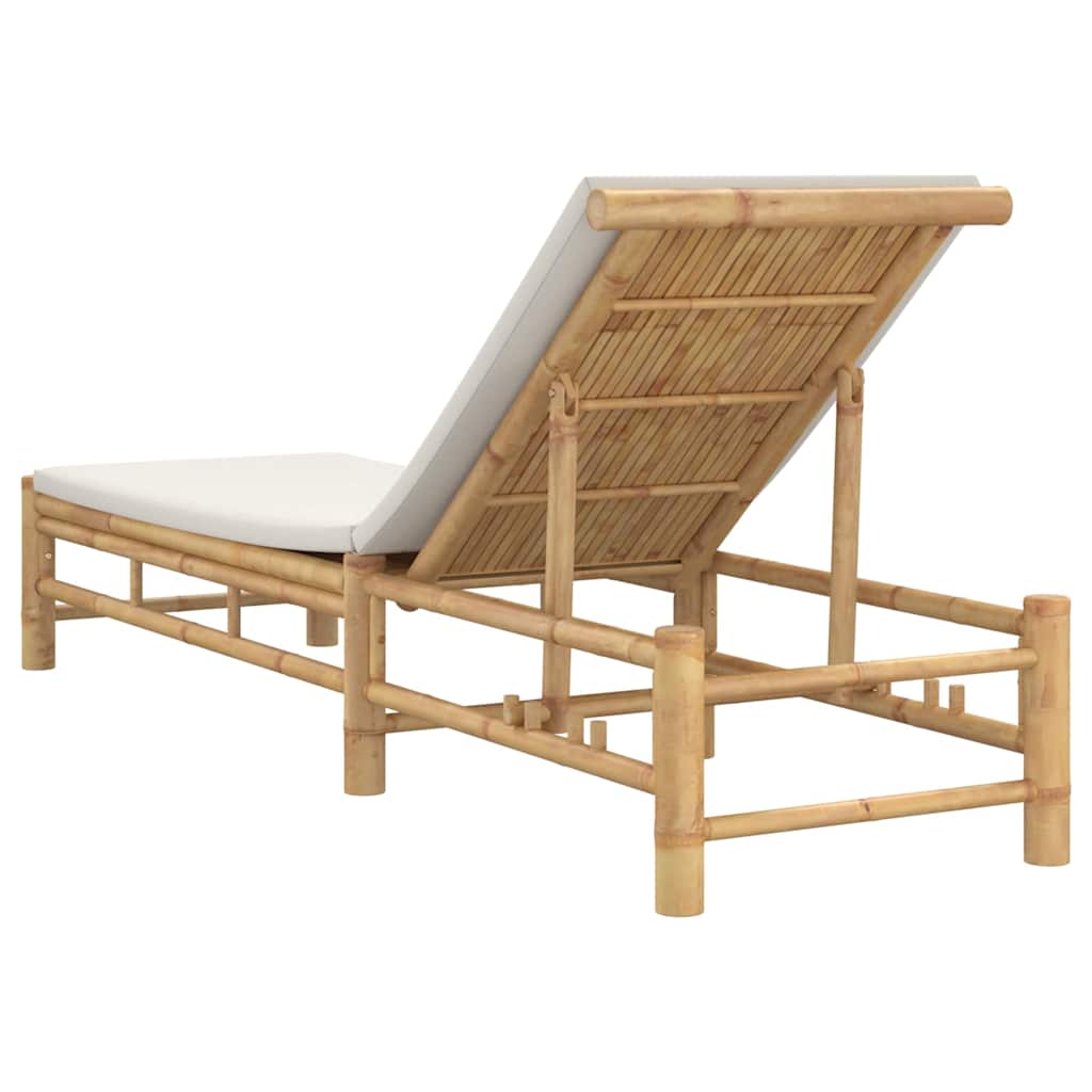 Minimalist Sun Lounger with Cushions 55x199x30 Daily Living Essential Summer 