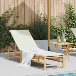 Minimalist Sun Lounger with Cushions 55x199x30 Daily Living Essential Summer 