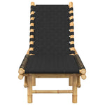 Durable Sun Lounger with Black Woven Home Use Modern Living