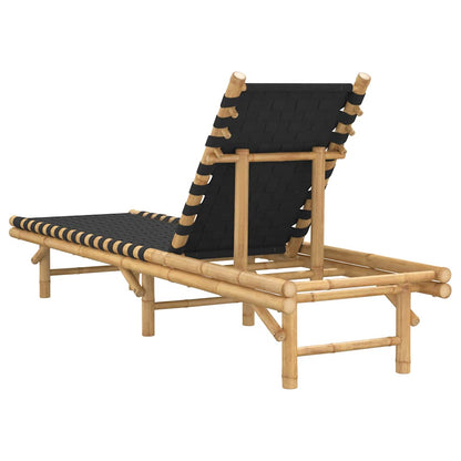 Durable Sun Lounger with Black Woven Home Use Modern Living 