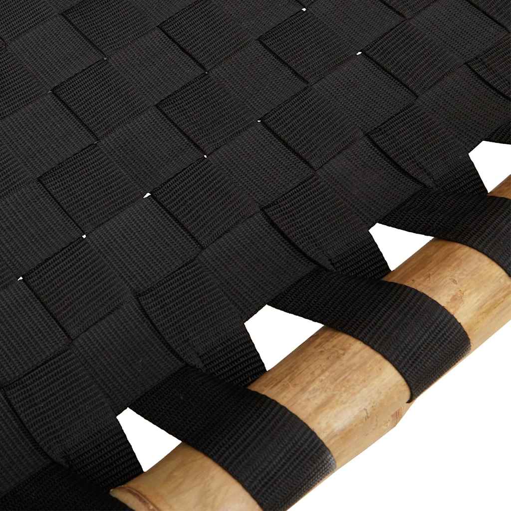 Durable Sun Lounger with Black Woven Home Use Modern Living 