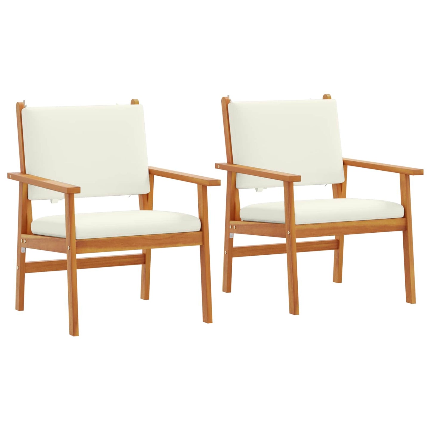 Comfortable Garden Chair with Cushion 2 Indoor Outdoor Use Patio Relax 