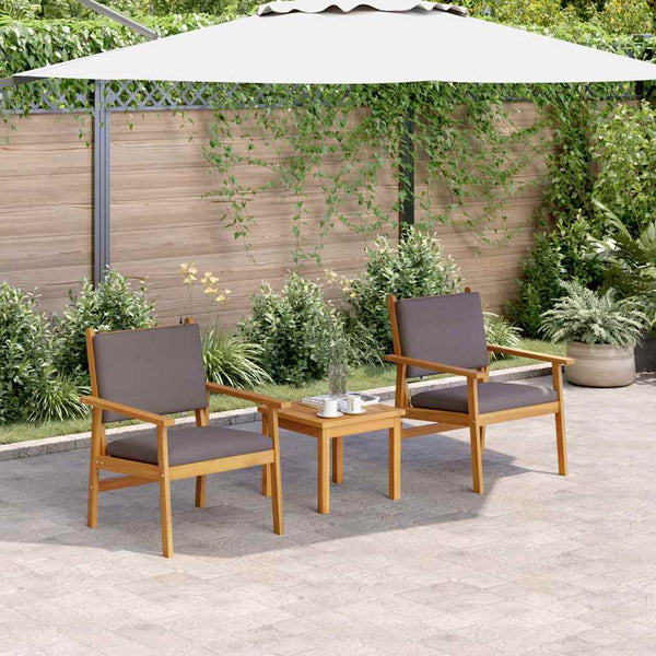  Space Saving Garden Chair with Cushion 2 Outdoor Retreat Evening