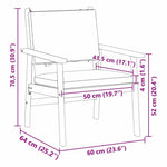 Space Saving Garden Chair with Cushion 2 Outdoor Retreat Evening