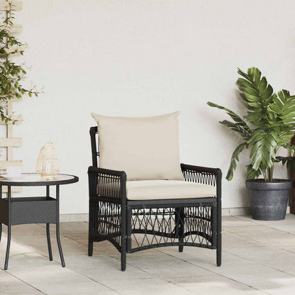 Decorative Garden Chair with Cushion Black Home Use Patio Relax 