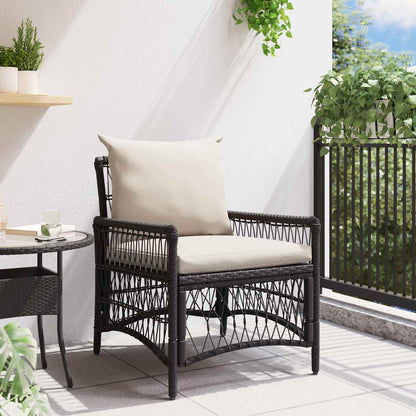 Decorative Garden Chair with Cushion Black Home Use Patio Relax 