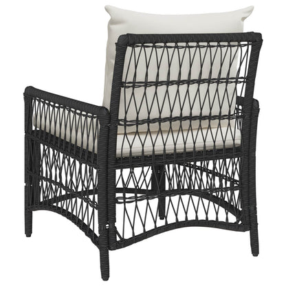 Decorative Garden Chair with Cushion Black Home Use Patio Relax 