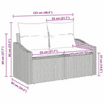 Stylish Garden Sofa with Cushion 123 Garden Gathering Urban Style