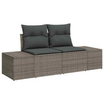 Stylish Garden Sofa with Cushion Grey Garden Gathering Urban Style