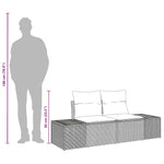 Stylish Garden Sofa with Cushion Grey Garden Gathering Urban Style