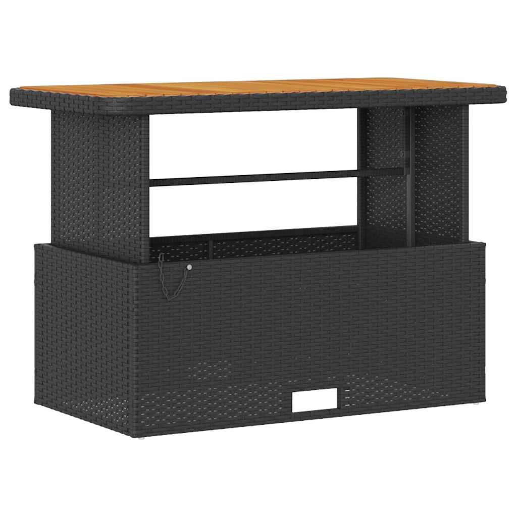 Versatile Garden Dining Set Black Poly Relaxing Seating Patio Relax 
