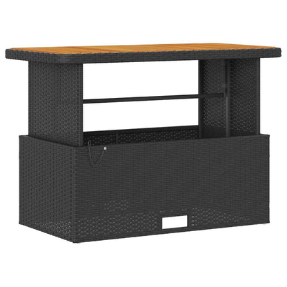 Versatile Garden Dining Set Black Poly Relaxing Seating Patio Relax 
