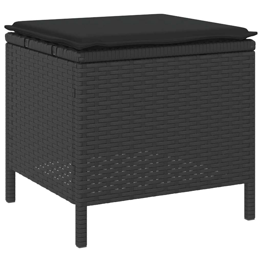 Versatile Garden Dining Set Black Poly Relaxing Seating Patio Relax 