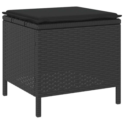 Versatile Garden Dining Set Black Poly Relaxing Seating Patio Relax 