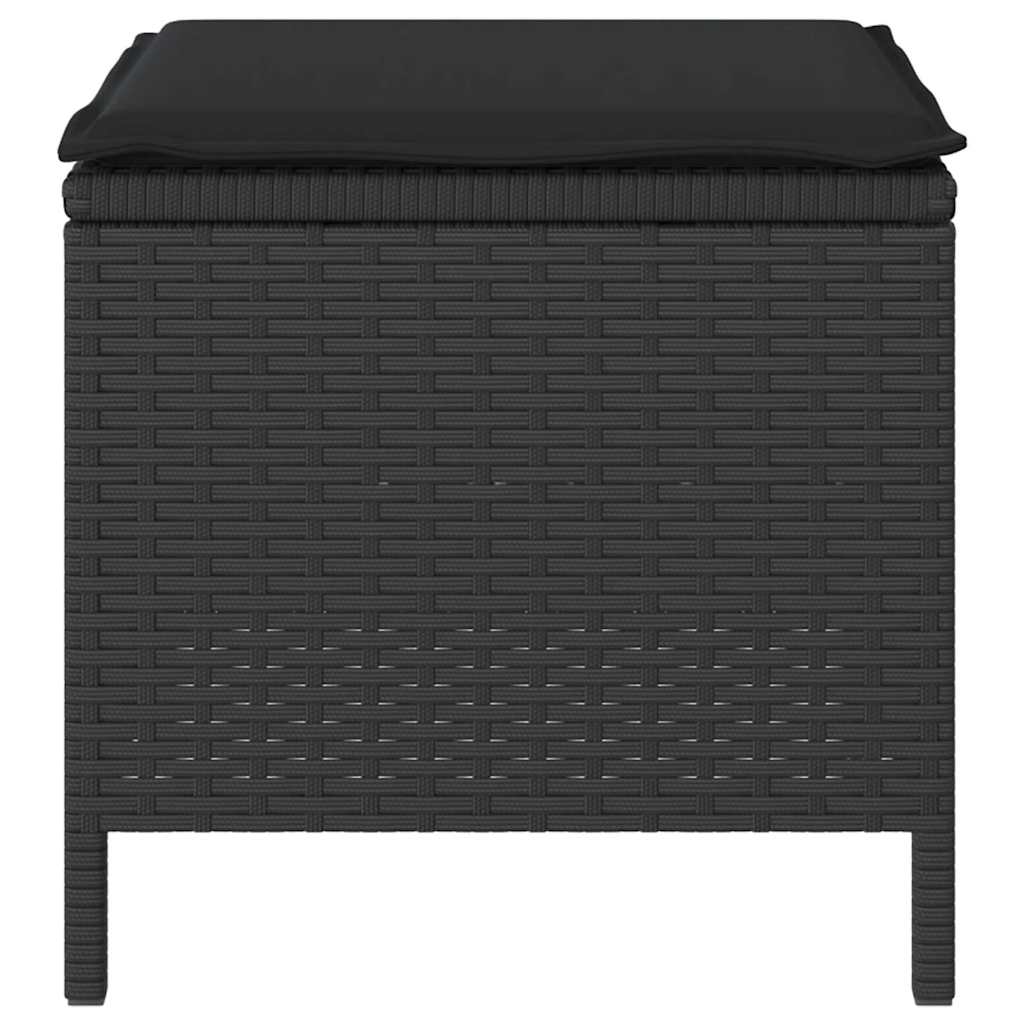 Versatile Garden Dining Set Black Poly Relaxing Seating Patio Relax 