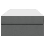 Single Dark Grey Polyester Bed with Under-Bed Storage