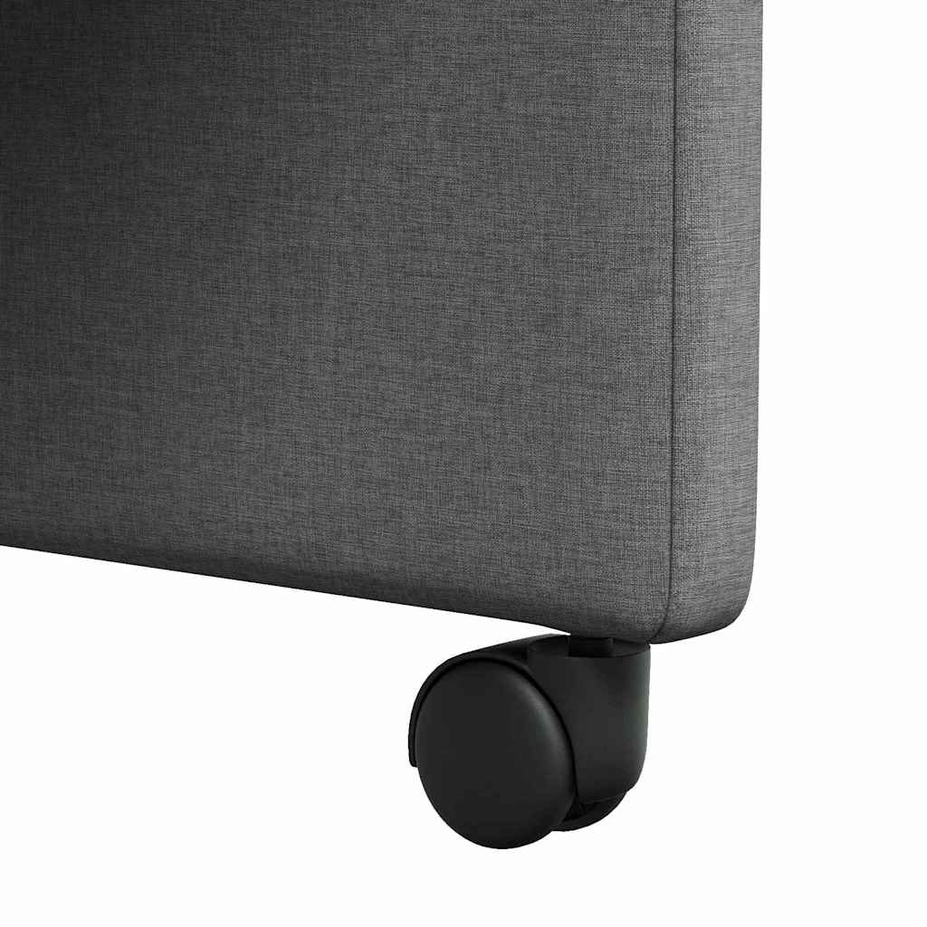 Stylish Dining Chairs 2 pcs Dark grey Fabric - Sleek Modern Look