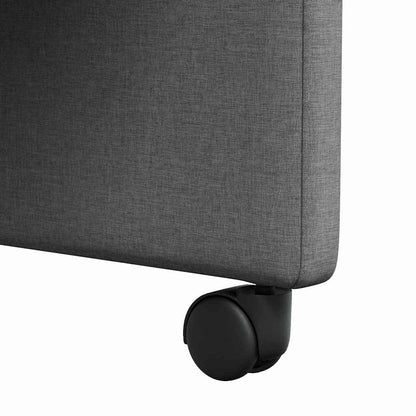 Stylish Dining Chairs 2 pcs Dark grey Fabric - Sleek Modern Look
