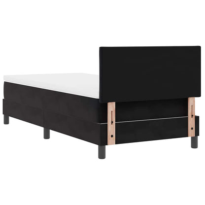 Black and White King Single Box Spring Bed with Durable Fabric Frame