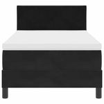 Black and White King Single Box Spring Bed with Durable Fabric Frame