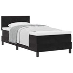 Black and White King Single Box Spring Bed with Durable Fabric Frame