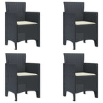 Premium Garden Chair 4 pcs Anthracite Living Space Upgrade Essentials