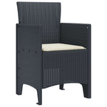Premium Garden Chair 4 pcs Anthracite Living Space Upgrade Essentials