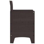 Comfortable Garden Chair 4 pcs Brown Home Use Outdoor Living