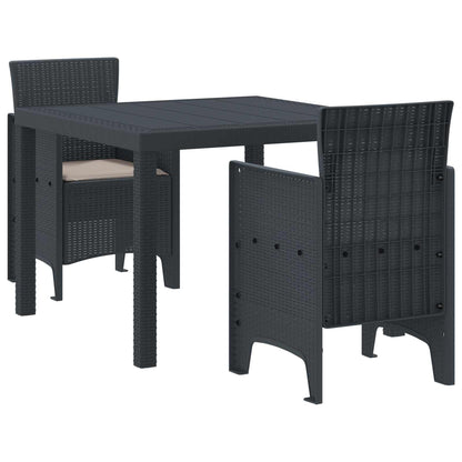 Minimalist Garden Dining Set 3 pcs Indoor Outdoor Use Essentials 