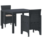Minimalist Garden Dining Set 3 pcs Indoor Outdoor Use Essentials