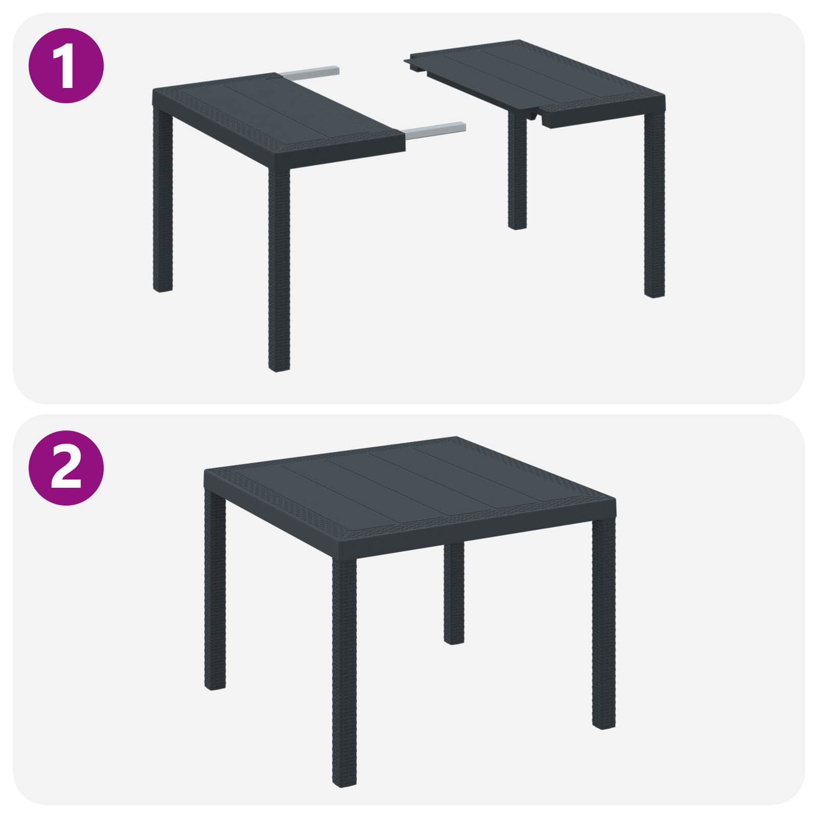 Minimalist Garden Dining Set 3 pcs Indoor Outdoor Use Essentials 
