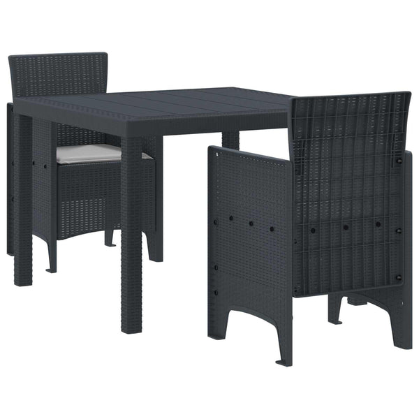  Contemporary Garden Dining Set 3 pcs Indoor Outdoor Use Home Comfort