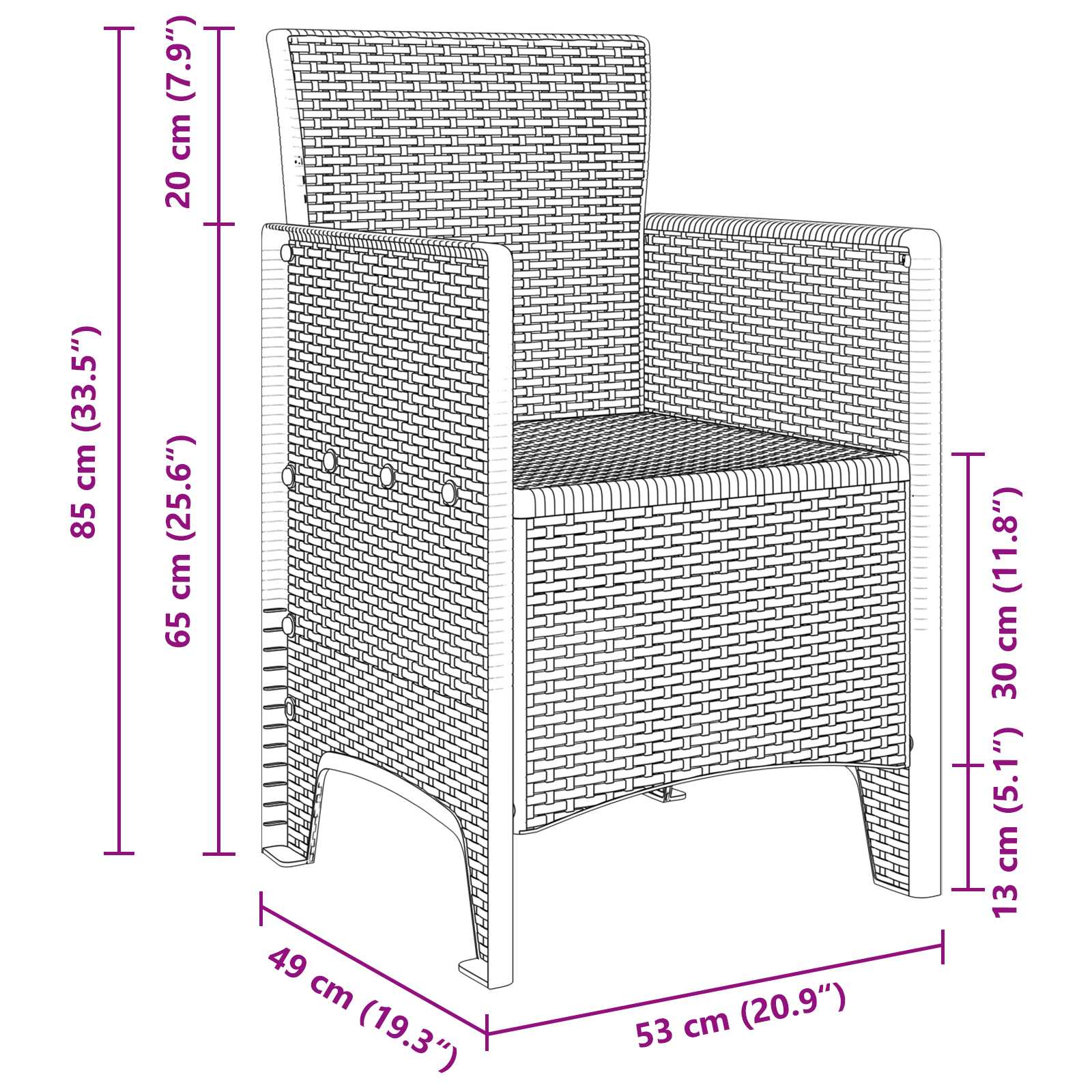 Comfortable Garden Dining Set 3 pcs Daily Living Essential Garden Leisure 